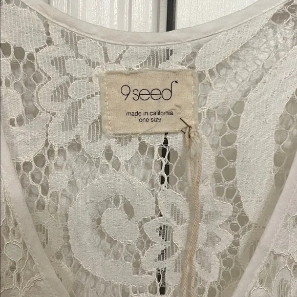 9SEED Cream Lace Caftan Kimono Coverup - NWOT!! Limited Edition! - Picture 7 of 10